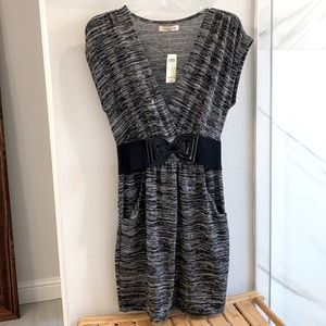 NWT Arden B Belted Sweater Dress